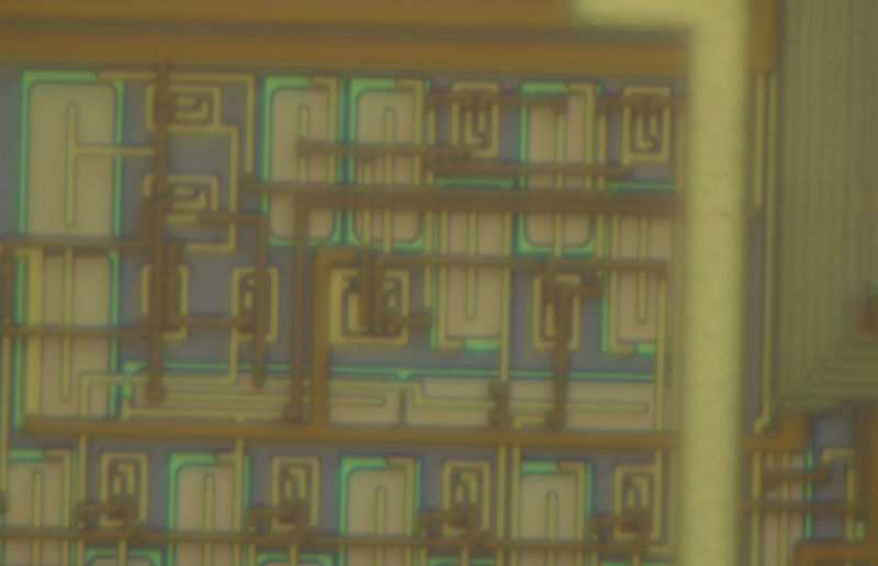 Analog region seen under Mitutoyo 100x/0.90 objective